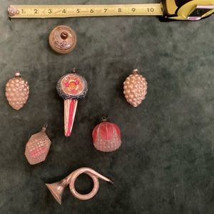 Vintage Christmas Ornaments - Lot of 7